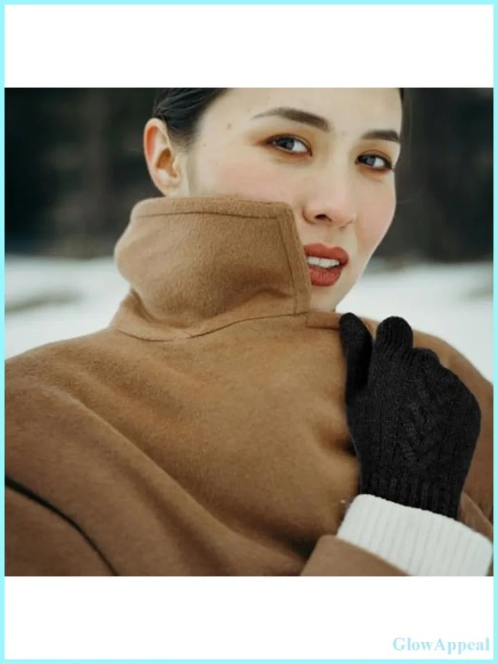 Women's Touch Screen Winter Gloves, Warm Knit Cold Weather Gloves